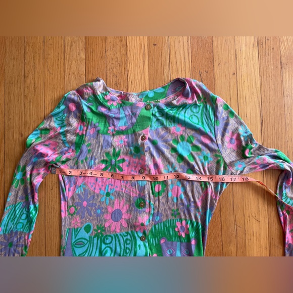 60s Vintage Diane Von Furstenberg Stretch Silk Big Cat Novelty Print Dress - Picture 8 of 15